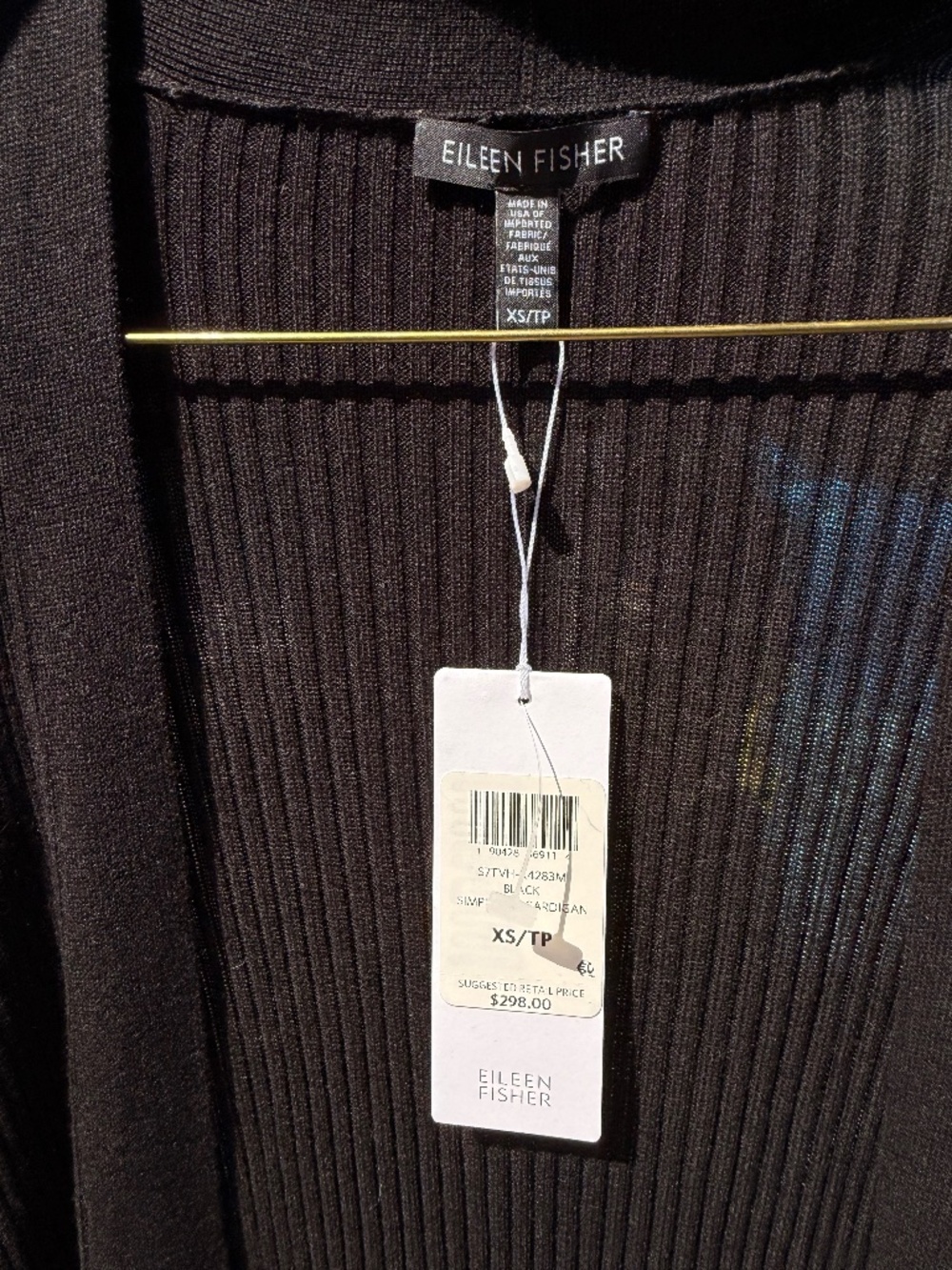 *NWT* Eileen Fisher Long Ribbed Cardigan – XS – $298 Retail